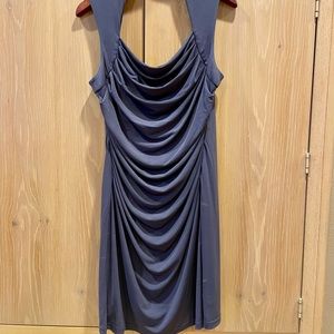 🌈 Spense womens gray dress with ruching size 12 🌈